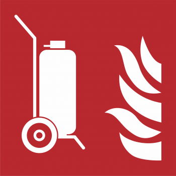 Brandschutzzeichen F009 nach DIN ISO 7010 - 100mm